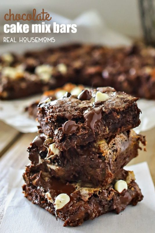 Chocolate Cake Mix Bars