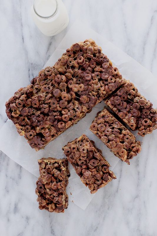 Chocolate and Peanut Butter Cereal Treats