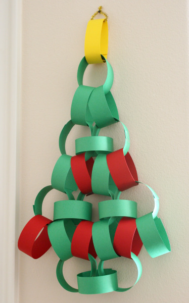 Christmas Tree Paper Chain Advent Calendar