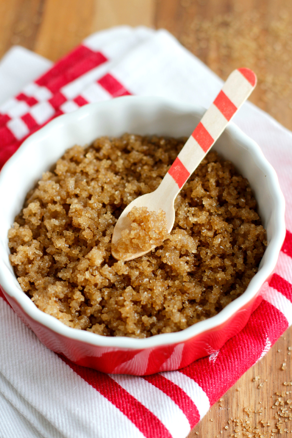 Coconut Oil Sugar Scrub for Valentine's Day