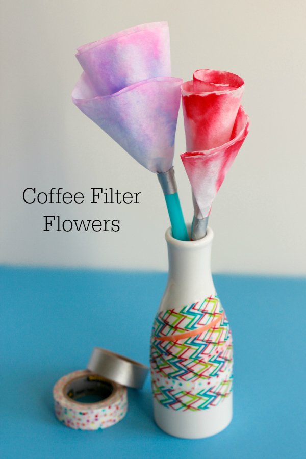 Coffee Filter Flower Bouquet Craft