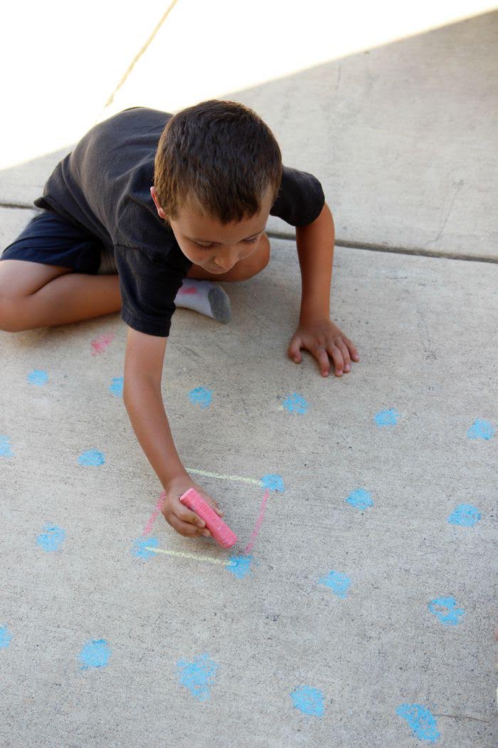 Connecting the Dots for Sidewalk Chalk Games