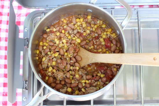 Cook up turkey chili for camping