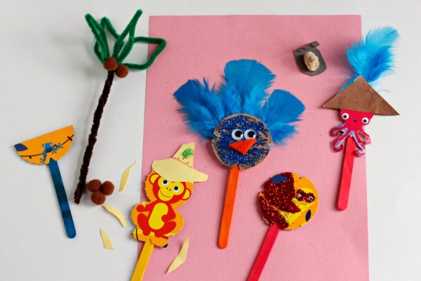 Crafting Cereal Box Puppets