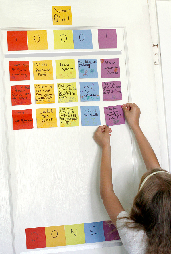 Crafting a Summer Bucket List with Post-it Notes