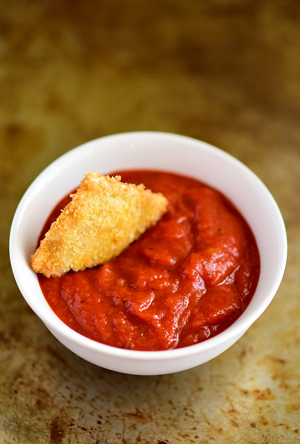 Crispy fried ravioli with Marinara Sauce