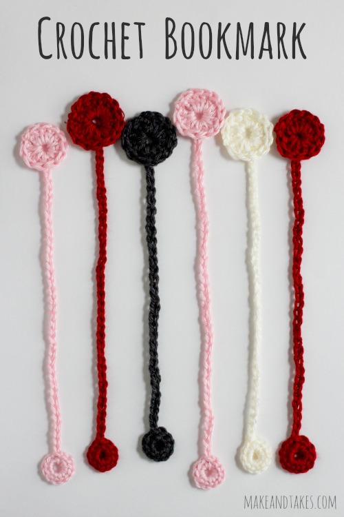 Crochet Bookmark Pattern @makeandtakes.com #crochetaday