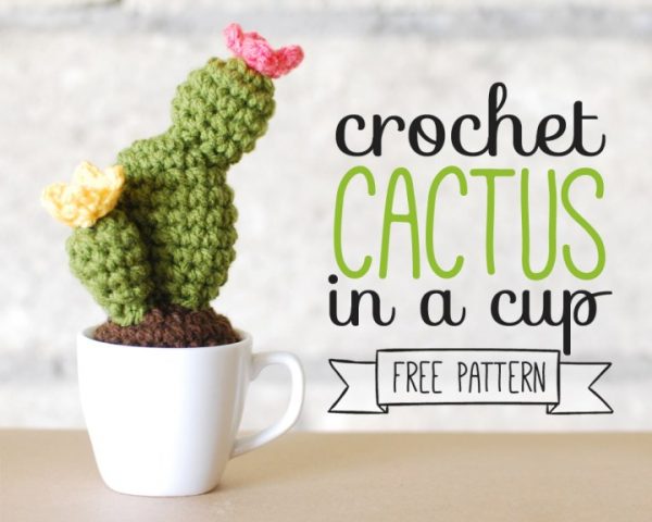 Crochet Cactus In A Cup