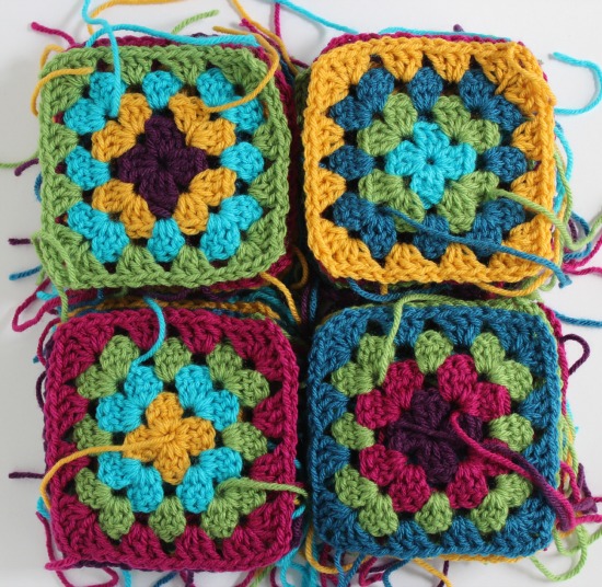 Crochet Granny Squares for a Blanket