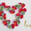 Crochet Hearts Sending Love