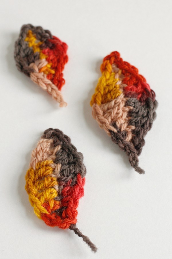 Crochet Pattern for Fall Leaves