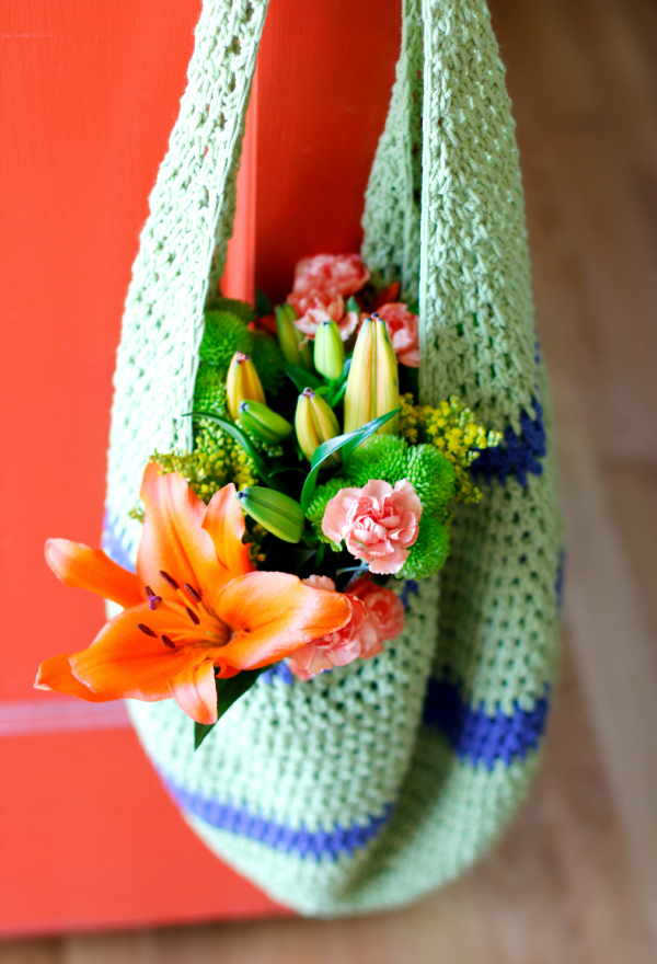 Crochet Pattern for a Farmer's Market Tote Bag