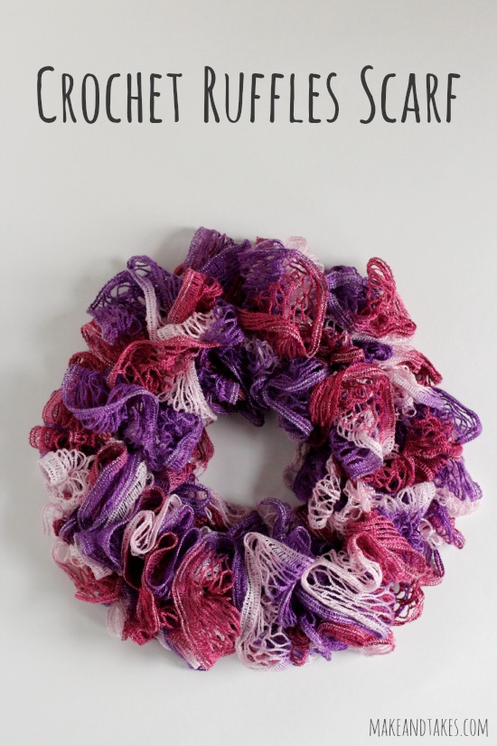 Crochet Ruffles Scarf Free Pattern 