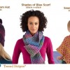 CrochetADay Tweed Stripes Lion Brand Yarn