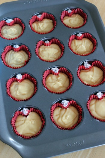 Cupcake Batter shaped into apples