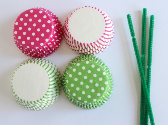 Cupcake Liner Flower Supplies