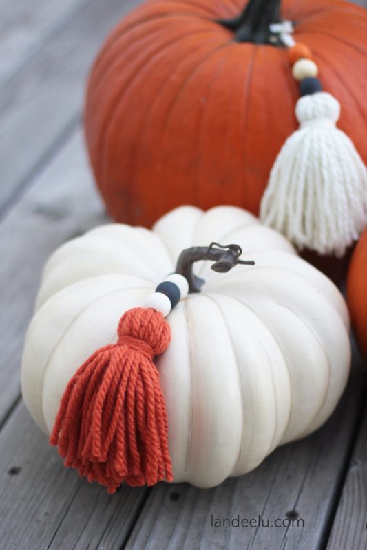 Pumpkin Yarn Tassels