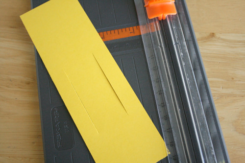 Cutting Paper for a Bookmark