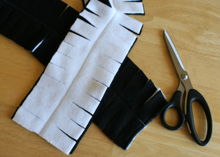 Cutting a Fringe Fleece Scarf
