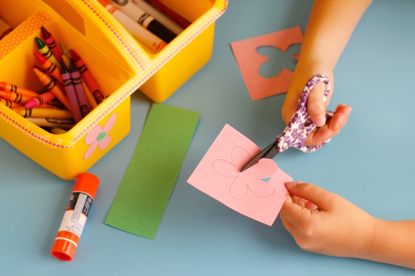 Cutting with Fiskar Kids Scissors