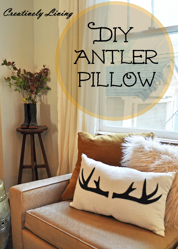 DIY Antler Pillow