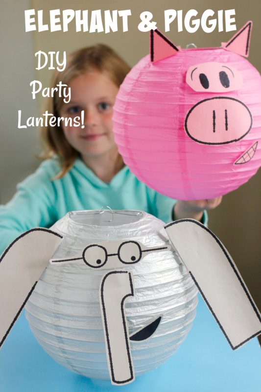 Elephant Piggie DIY Party Lanterns
