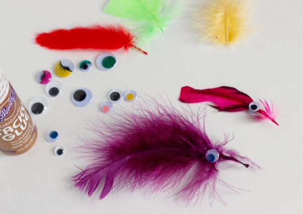 DIY Feather Fish Craft for Kids