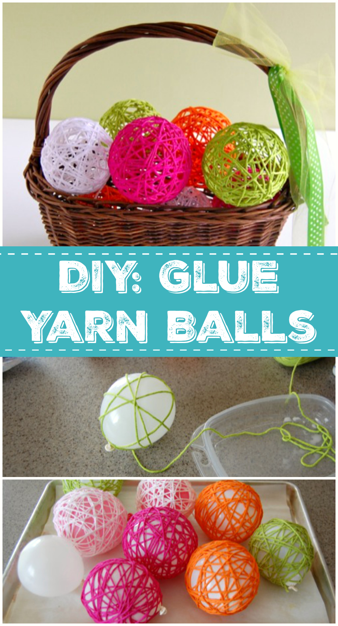 Classic DIY Glue Yarn Ball Make and Takes