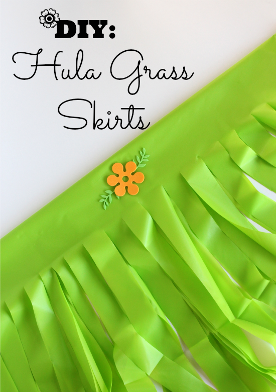 DIY Hula Grass Party Skirts