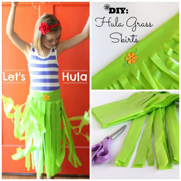 DIY Hula Grass Skirts Tutorial