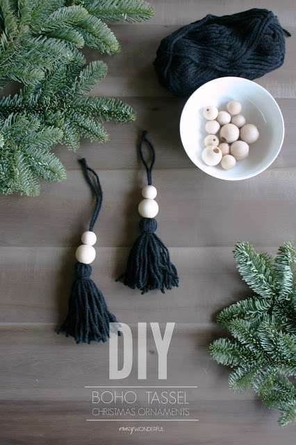 DIY Boho Christmas Ornaments