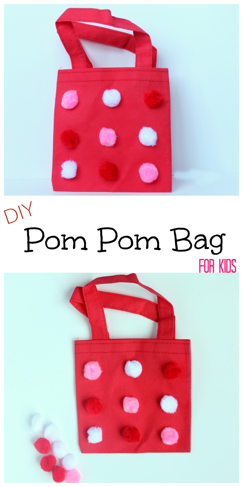 DIY Pom Pom Bag for Kids 