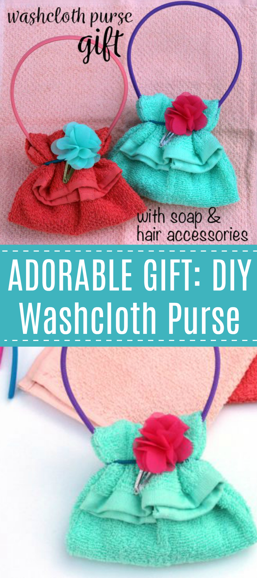 DIY Washcloth Purse Gift