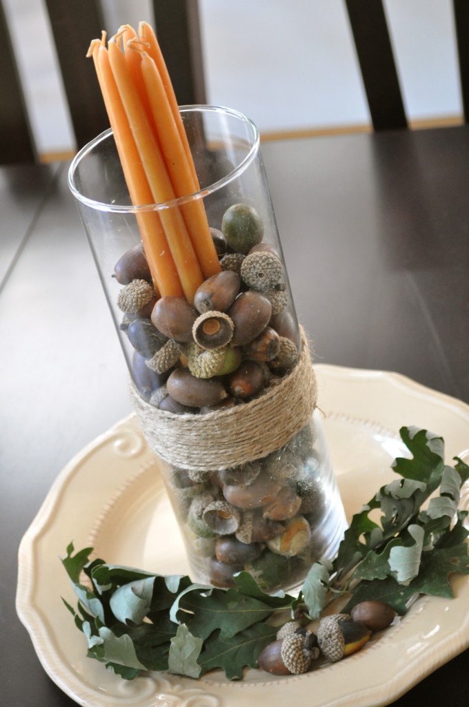 Easy Fall Centerpiece Idea