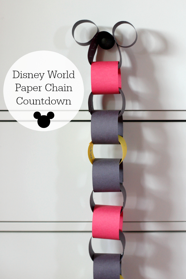 Disney World Paper Chain Countdown
