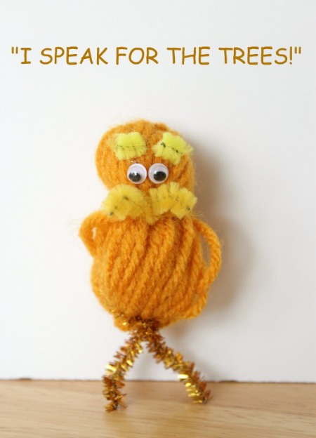 Mini Lorax Yarn Pom