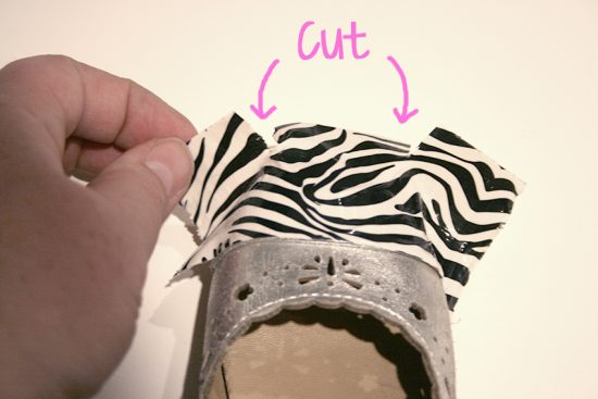 Duck Tape Shoe Tips 4 _ cut