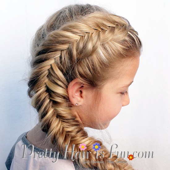 Side Dutch Fishtail Braid