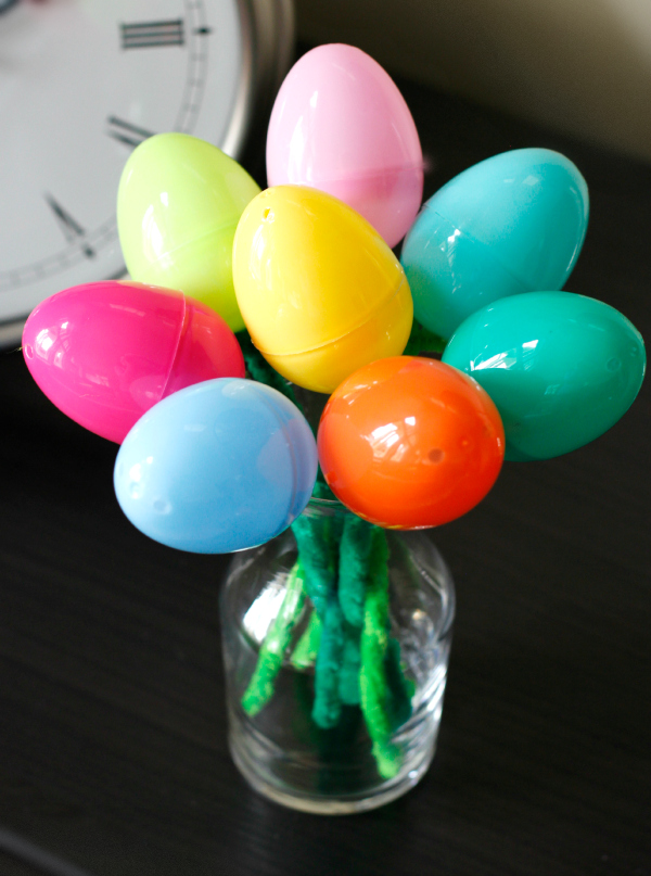 Easter Egg Flower Bouquet Craft