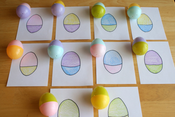 Ideas For Early Childhood: 10 Preschool Activities for Matching Easter Eggs