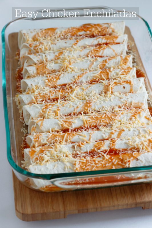 Easy Make-Ahead Chicken Enchiladas