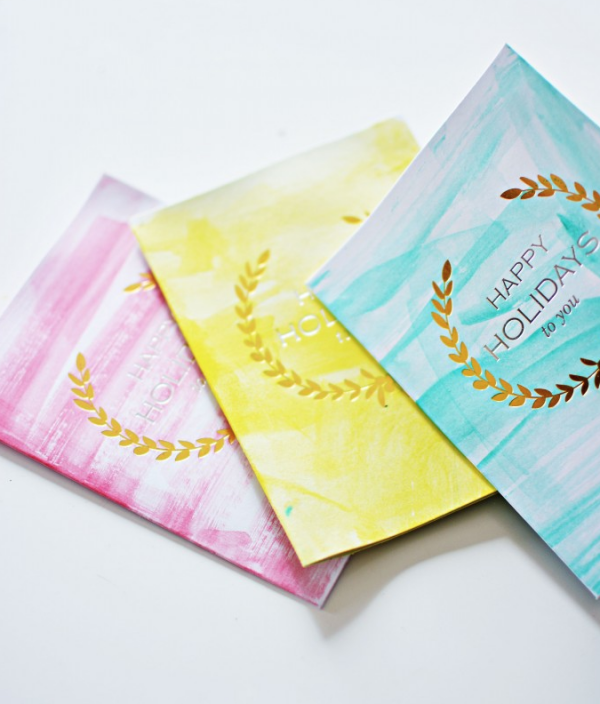 Easy watercolor cards to make