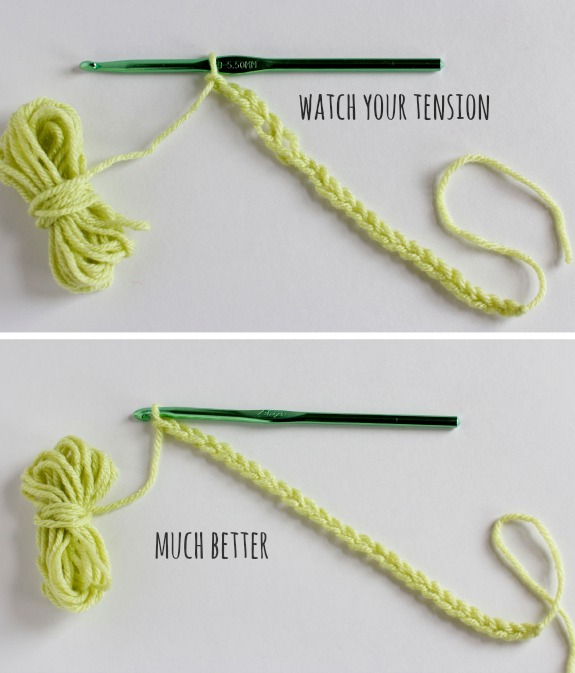 Even Stitching with Chain Stitch Crochet @makeandtakes.com #crochetaday