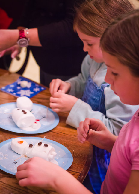 Do You Want to Build a Snowman Marshmallow Craft