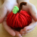 Fall Yarn Apple Kids Craft