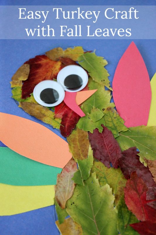 Falling leaves turkey craft