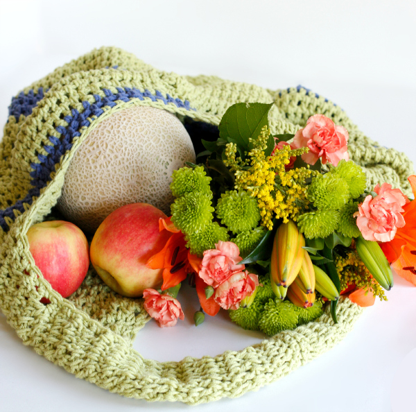 Farmer's Market Tote Bag Crochet Pattern