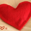 Felt Heart Bean Bag
