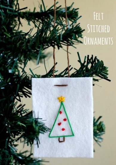 Felt Stitched Ornaments