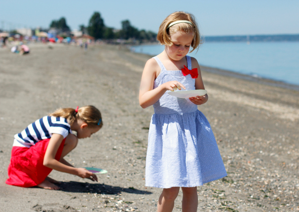 Finding Sea Glass at the Beach with Kids